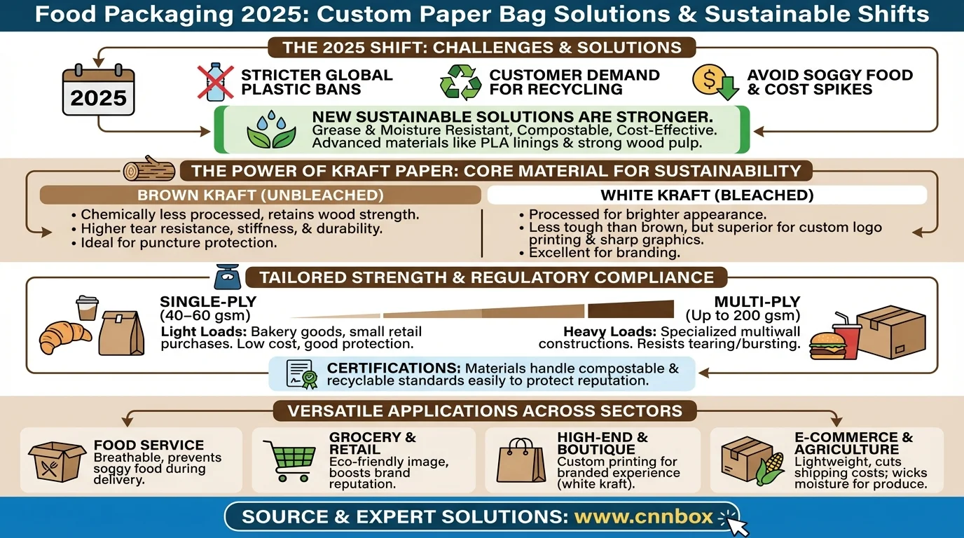 custom paper bag solution for food packaging