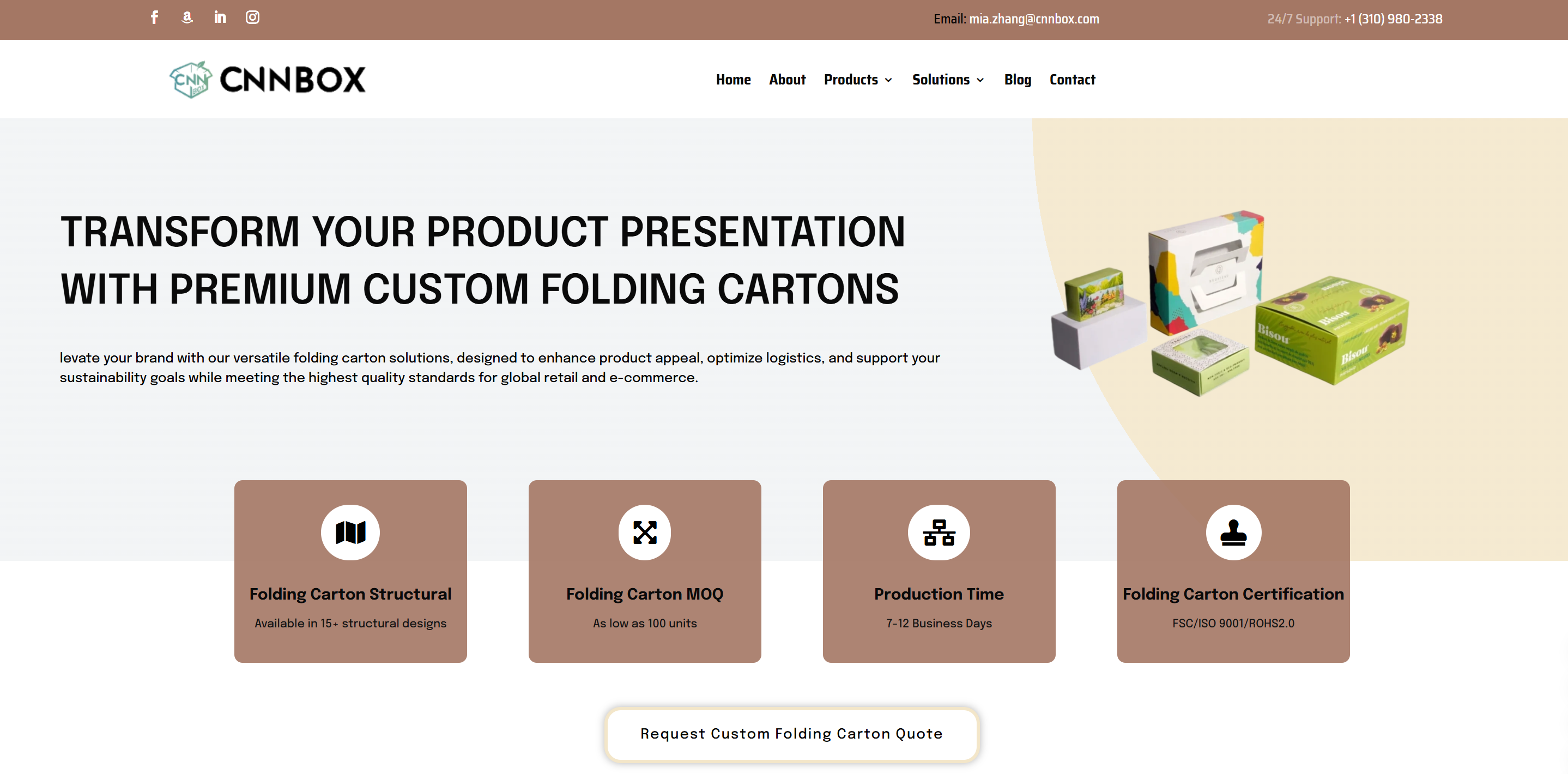cheap and high-quality custom folding carton supplier