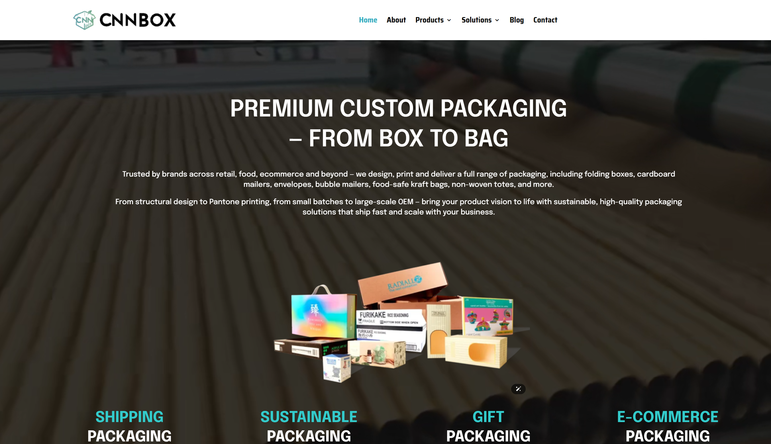 custom corrugated box supply