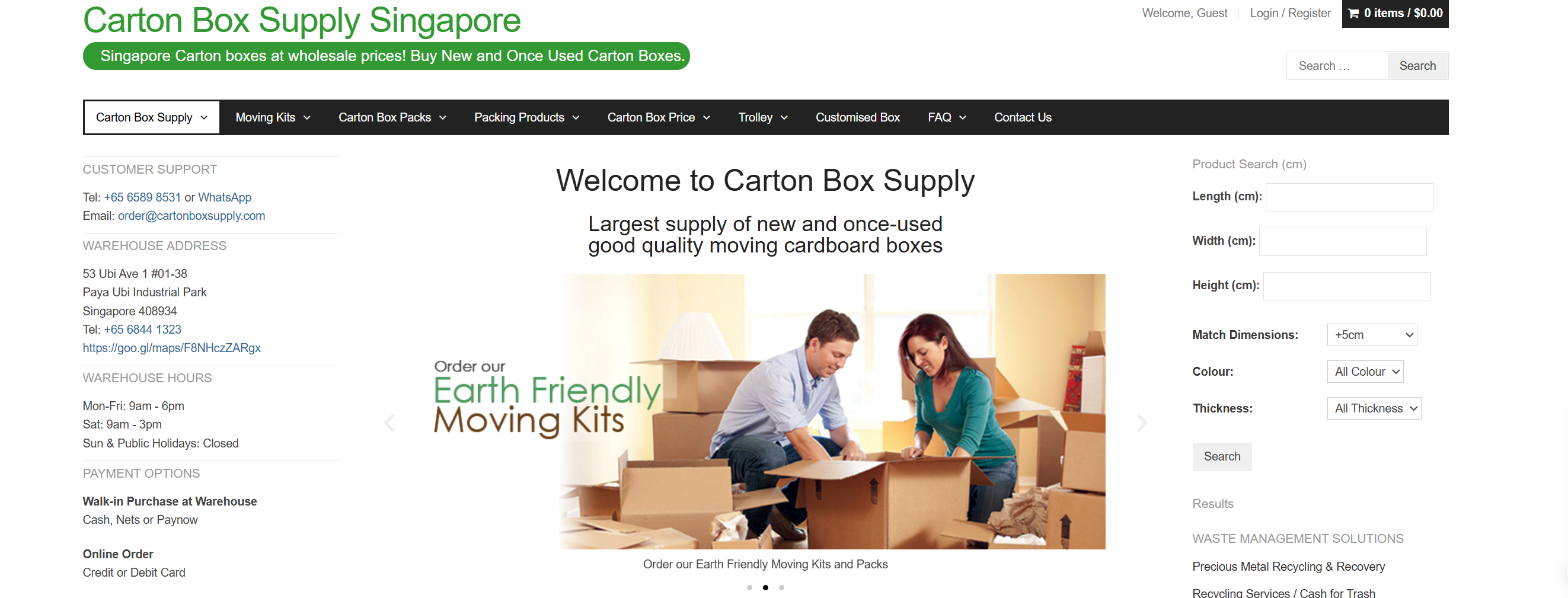 Carton Box Supply Singapore Carton Box Supply warehouse stock