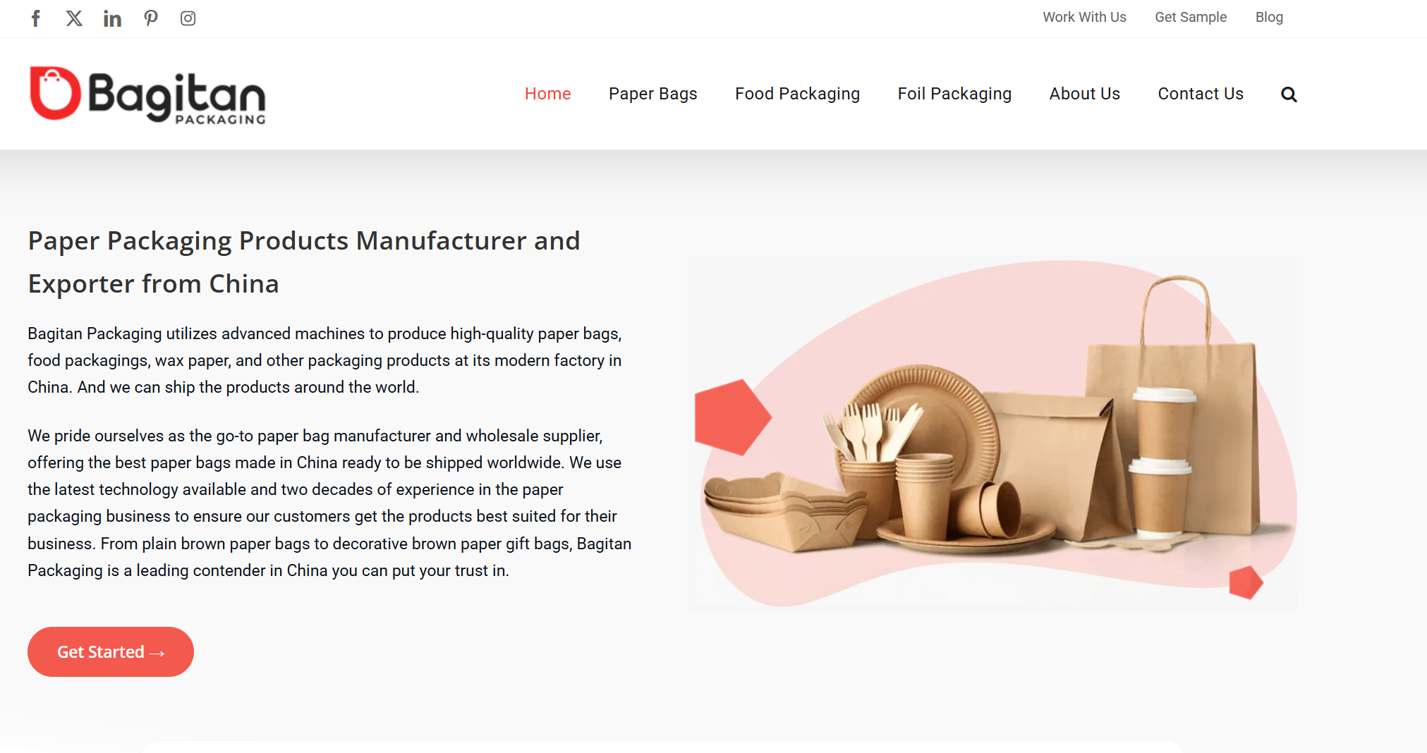 food-grade paper bag supplier