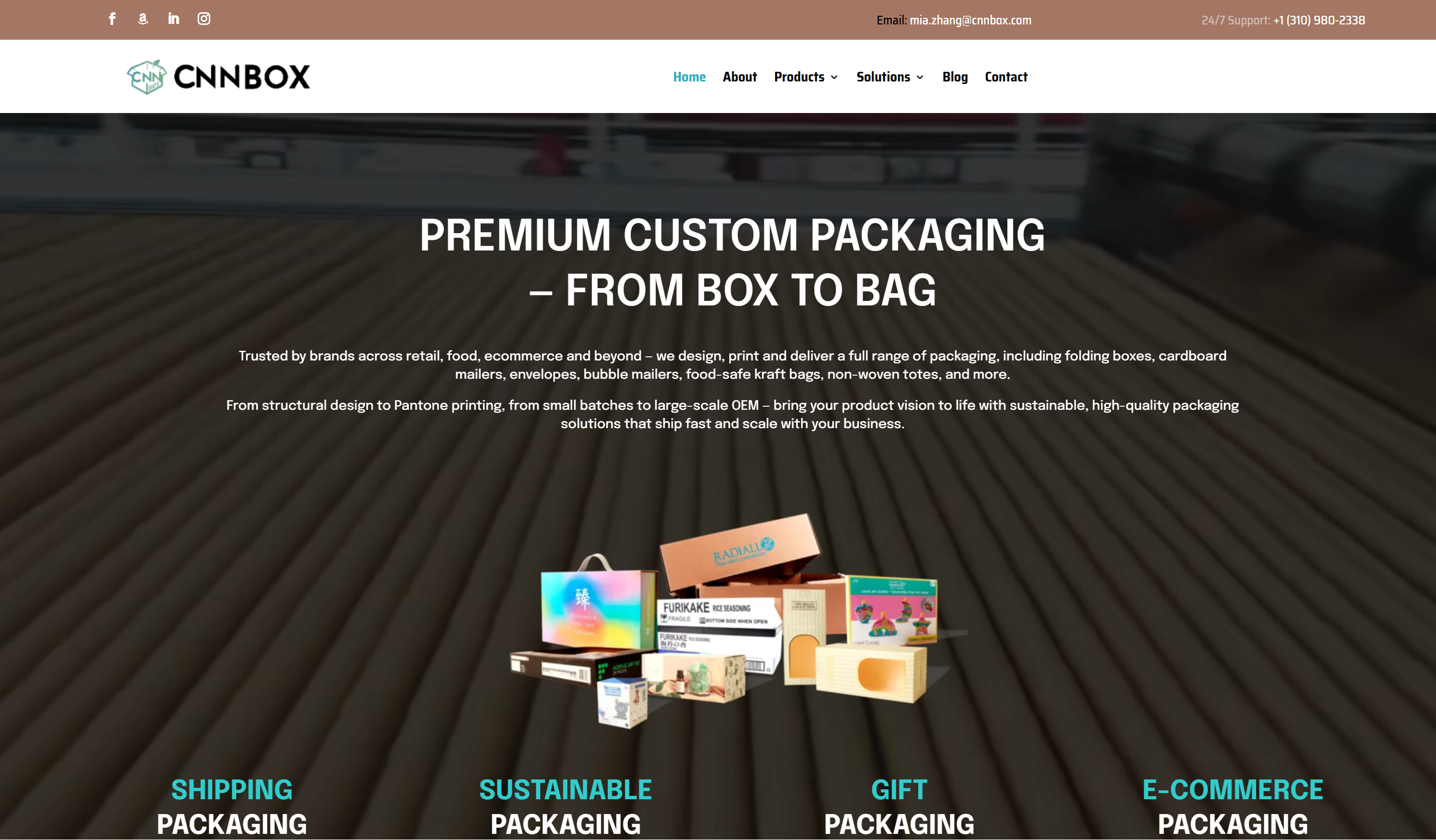 Chinese custom folding carton supplier