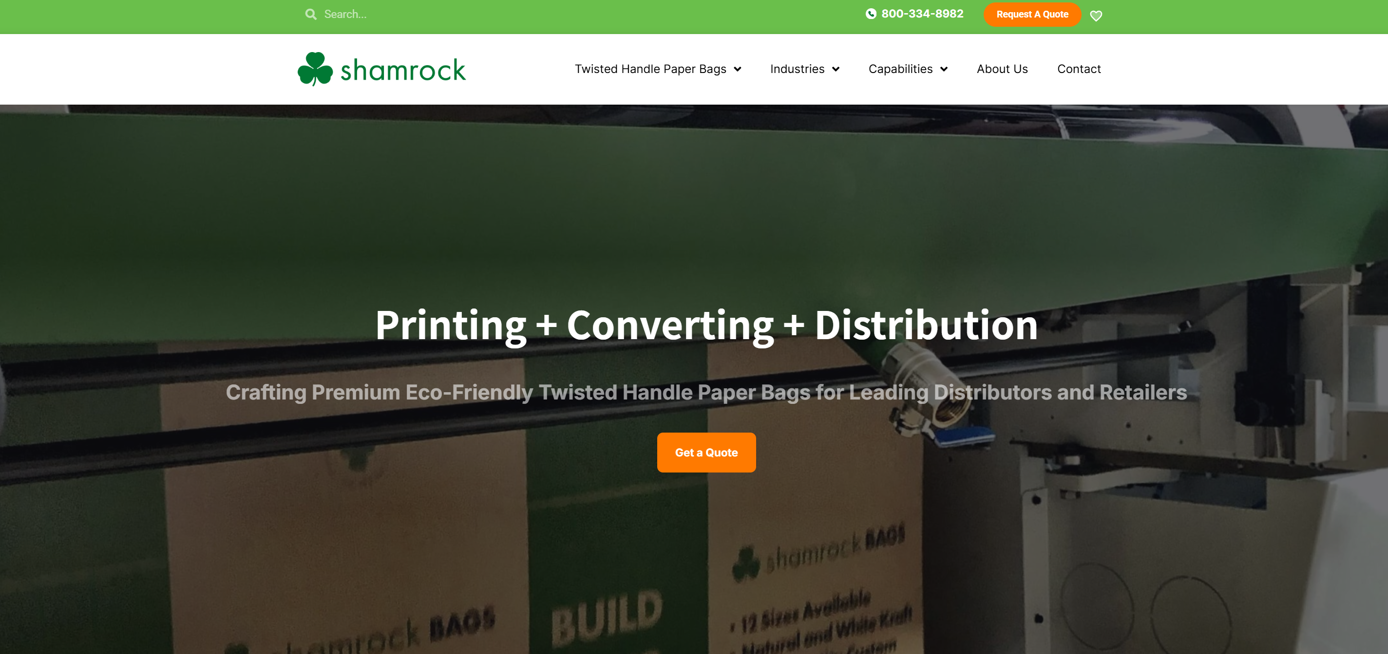 Shamrock Retail Packaging facility in North Carolina